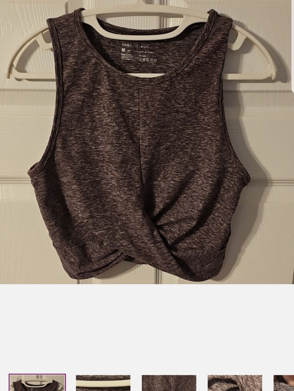 Yogalicious Luxe Crop Top NWOT